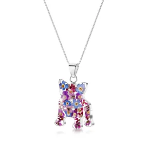 Shrieking Violet Sterling Silver French Bulldog Purple Haze Necklace