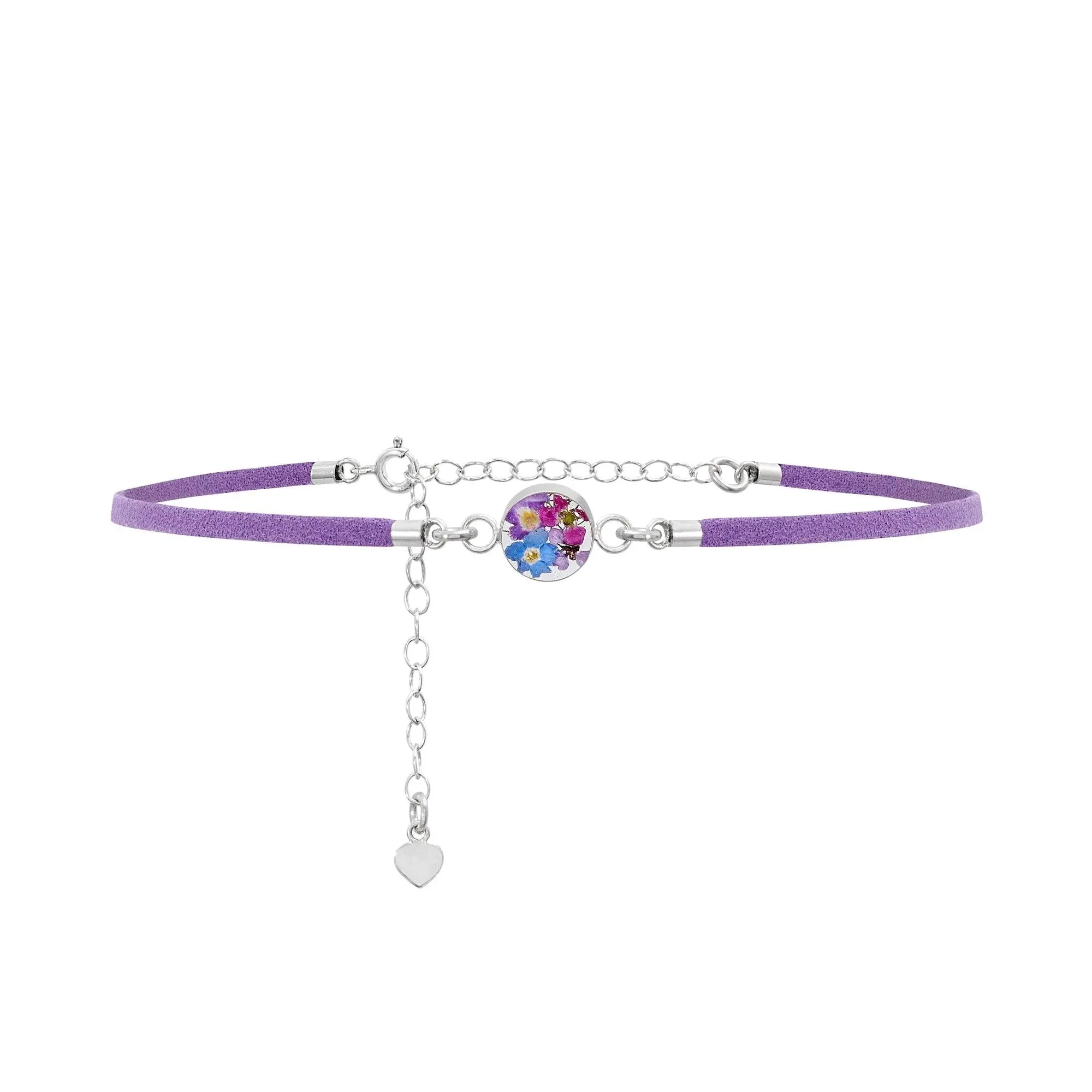 Shrieking Violet Sterling Silver Purple Haze Round Choker Necklace