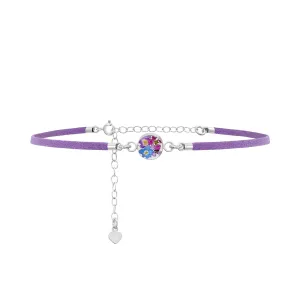 Shrieking Violet Sterling Silver Purple Haze Round Choker Necklace