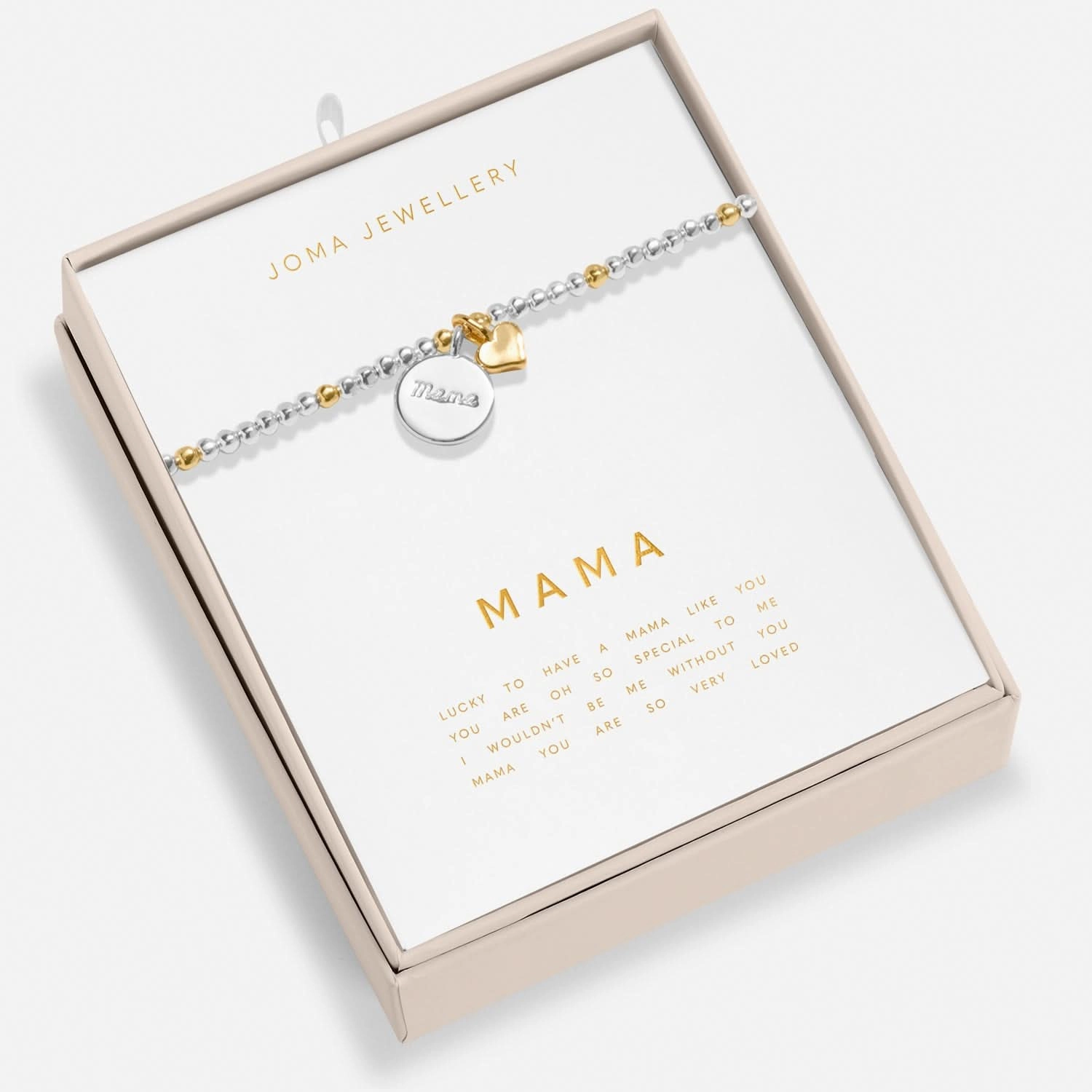 So Loved Mama Silver & Gold Plated Bracelet 8701