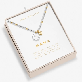 So Loved Mama Silver & Gold Plated Necklace 8704