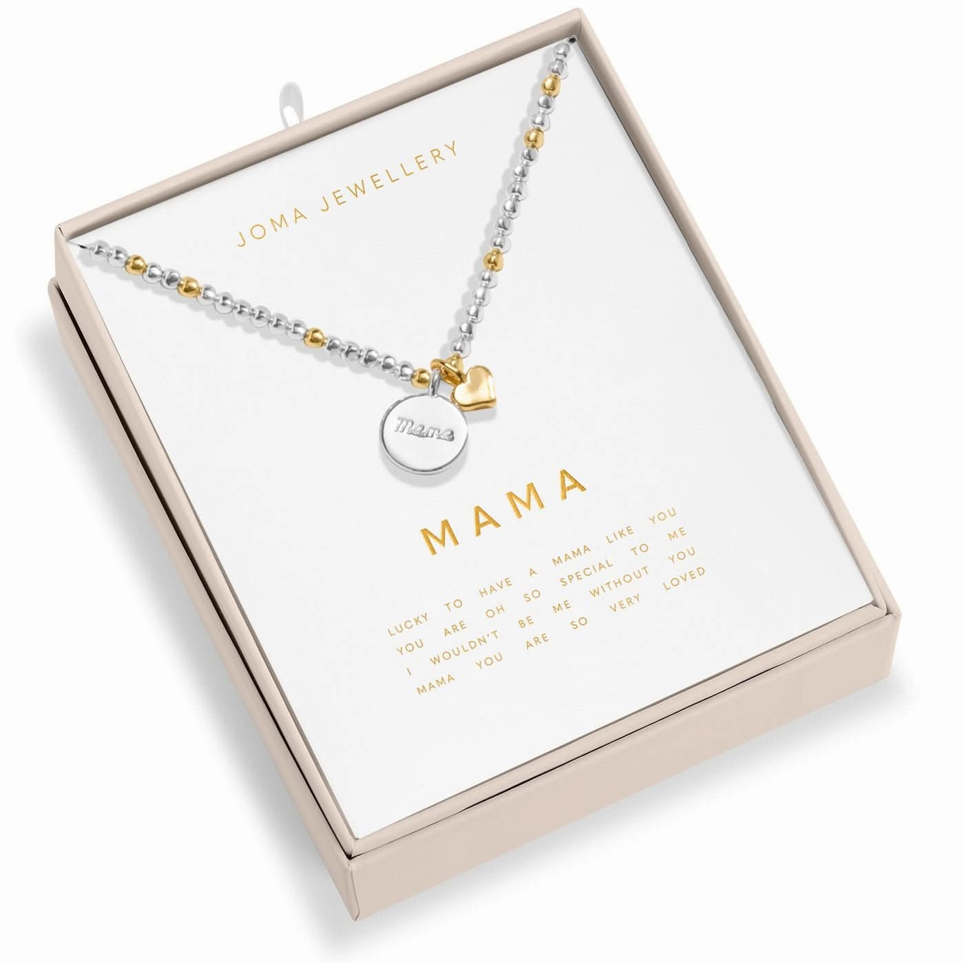 So Loved Mama Silver & Gold Plated Necklace 8704