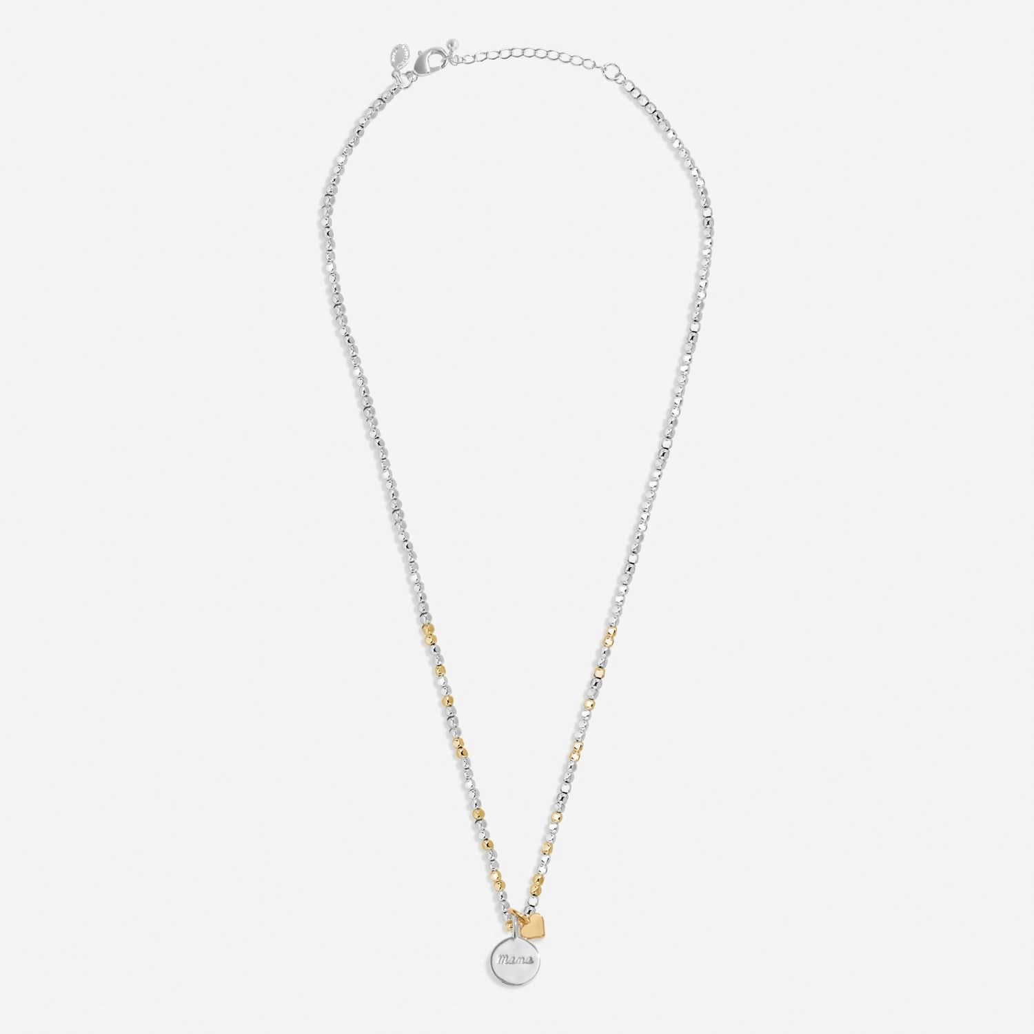 So Loved Mama Silver & Gold Plated Necklace 8704