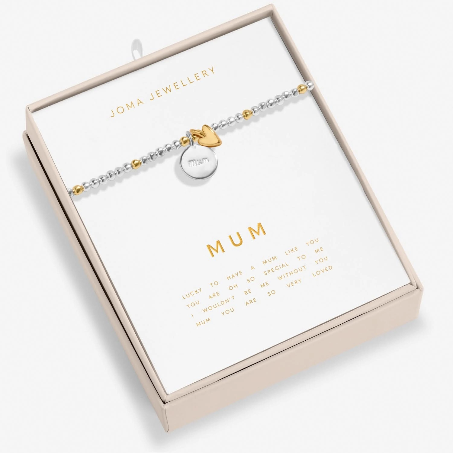 So Loved Mum Silver & Gold Plated Bracelet 8699