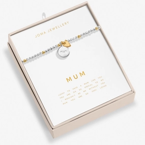 So Loved Mum Silver & Gold Plated Bracelet 8699