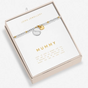 So Loved Mummy Silver & Gold Plated Bracelet 8700