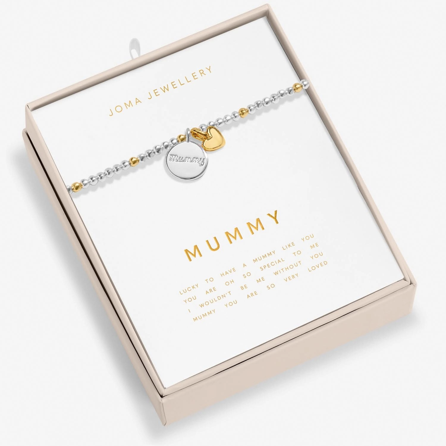 So Loved Mummy Silver & Gold Plated Bracelet 8700