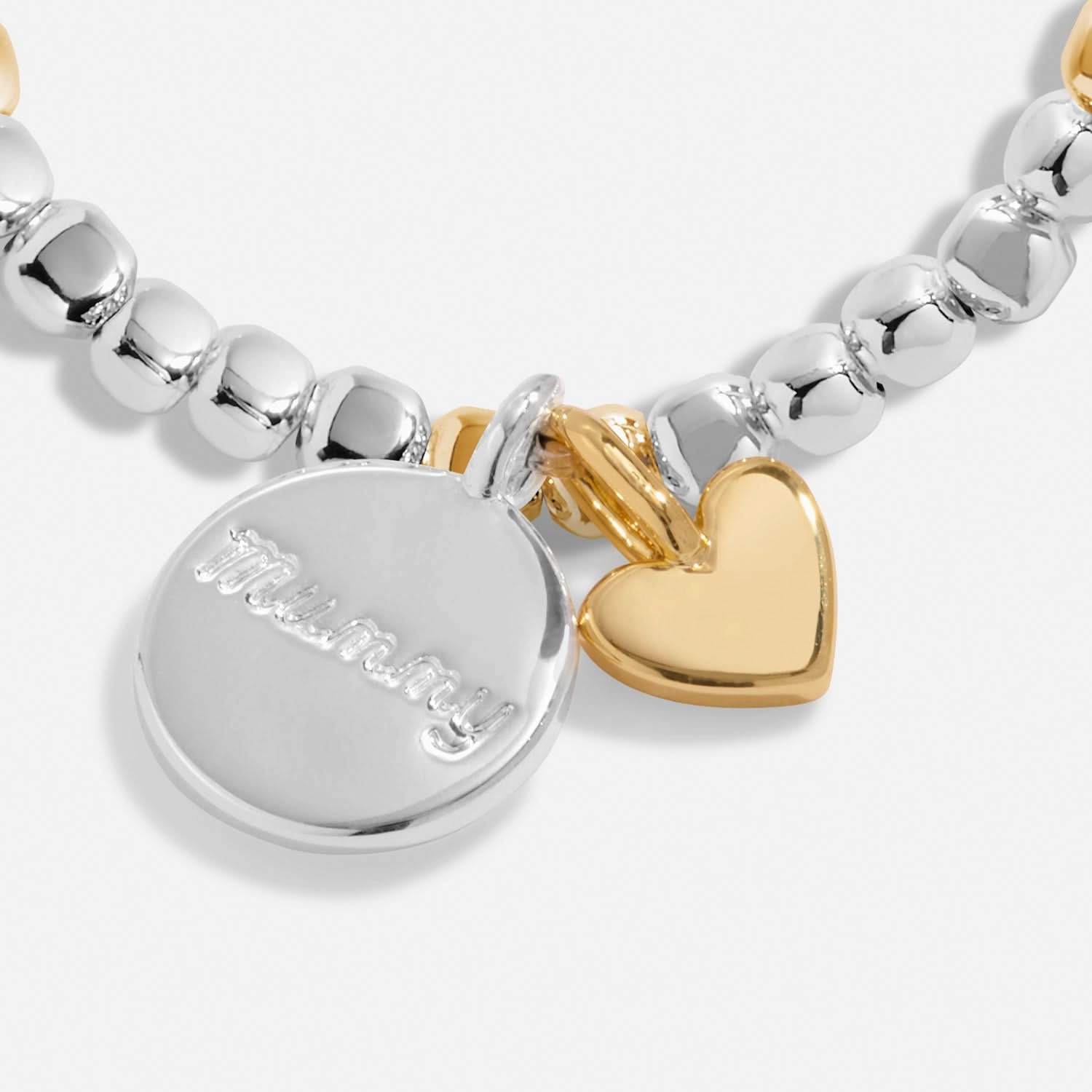 So Loved Mummy Silver & Gold Plated Bracelet 8700