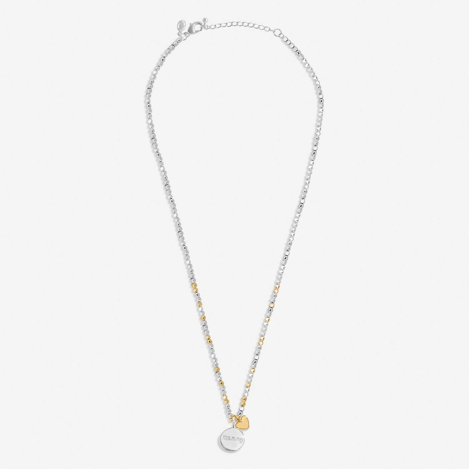 So Loved Mummy Silver & Gold Plated Necklace 8703