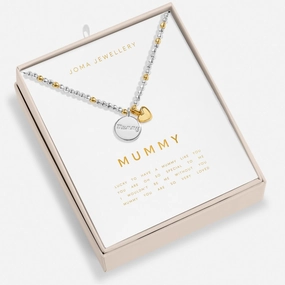 So Loved Mummy Silver & Gold Plated Necklace 8703