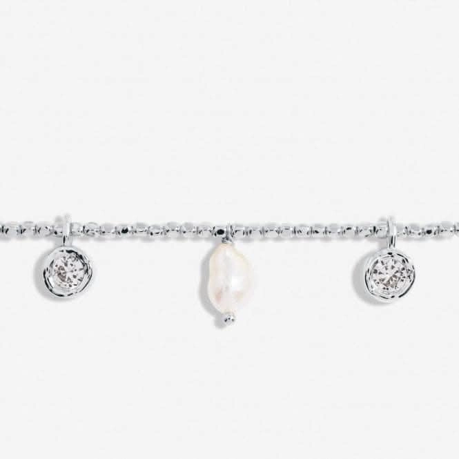 Solaria Baroque Pearl Silver Plated 17.5cm Bracelet 7149