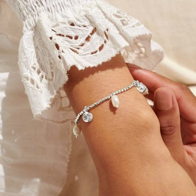 Solaria Baroque Pearl Silver Plated 17.5cm Bracelet 7149