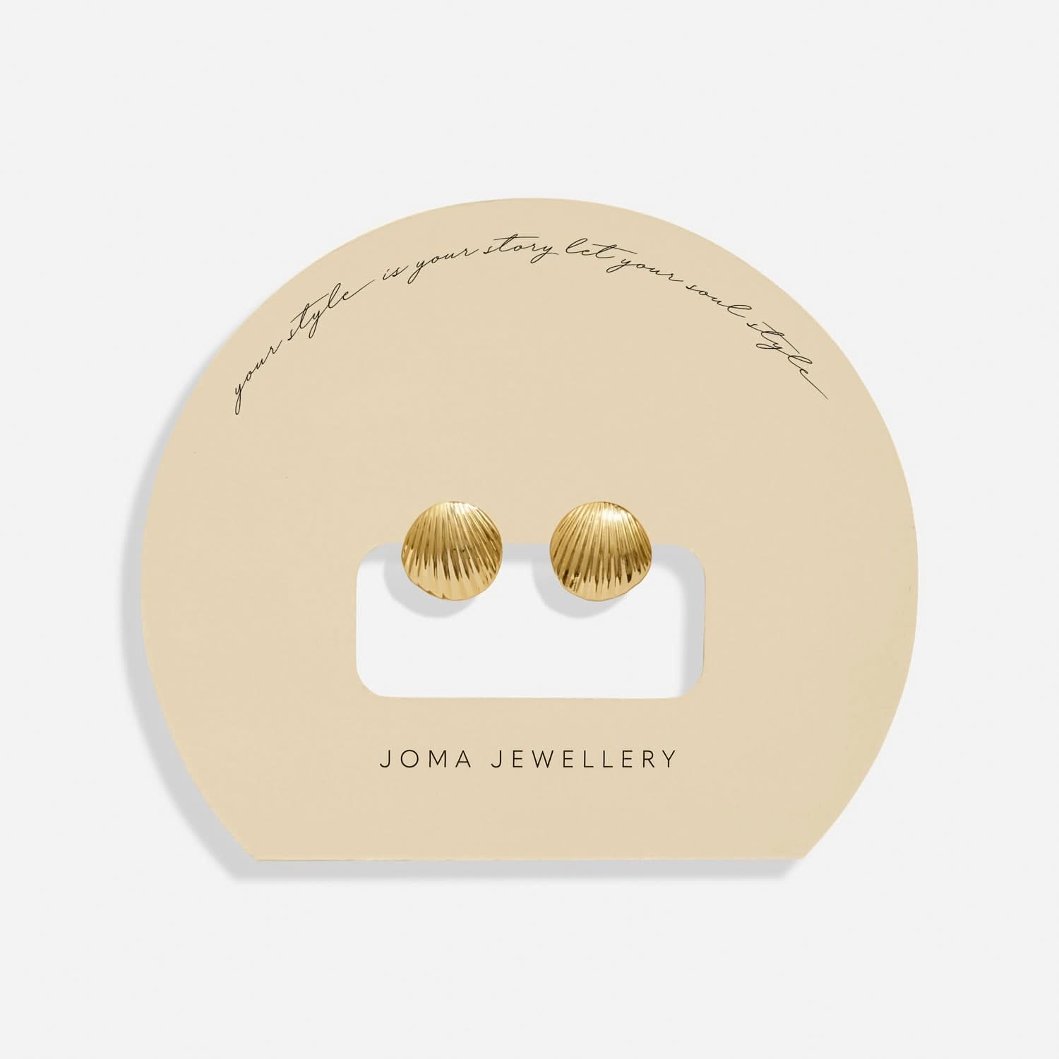 Soul Shine Shell Gold Plated Earrings 8480