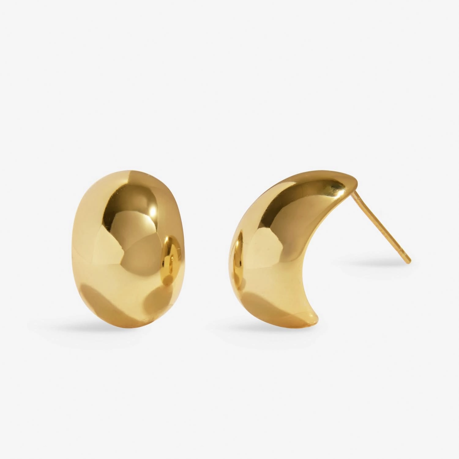 Soul Shine Stack Statement Gold Plated Set of 2 Hoop Earrings 8474