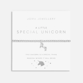 Special Unicorn Silver 15.5cm Stretch Bracelet C708