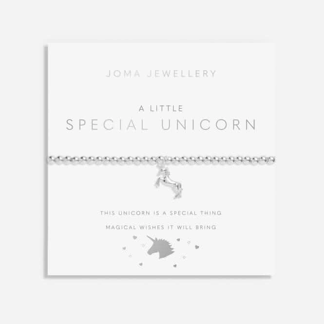 Special Unicorn Silver 15.5cm Stretch Bracelet C708