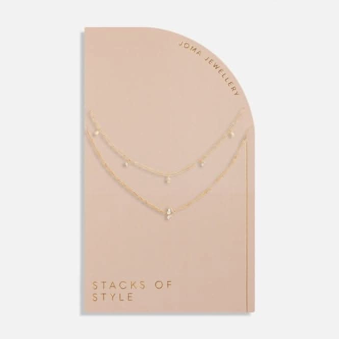 Stacks Of Style Gold Organic Shape Gold 45Cm 40cm   5cm Necklace 6341