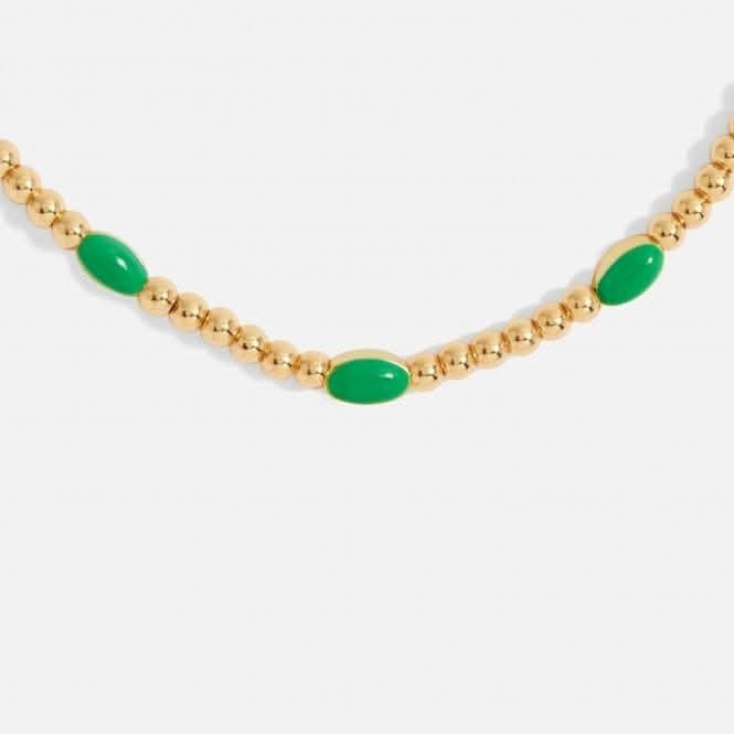 Stacks Of Style Green Enamel Gold Plated Set Of 2 Bracelets 7100