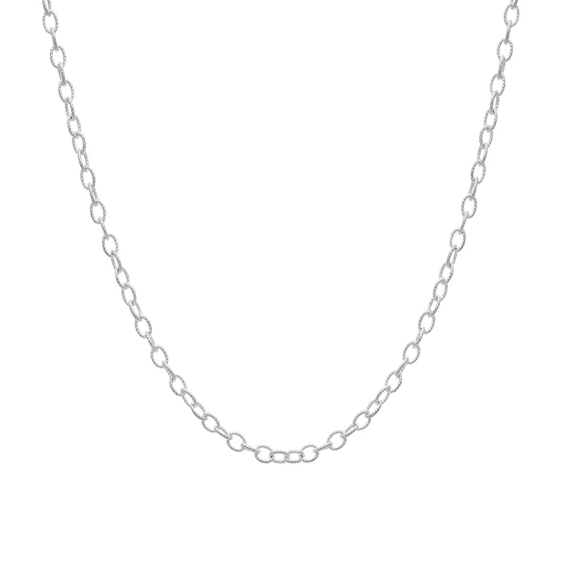 Sterling Silver 18 Inch Rope Link Belcher Chain