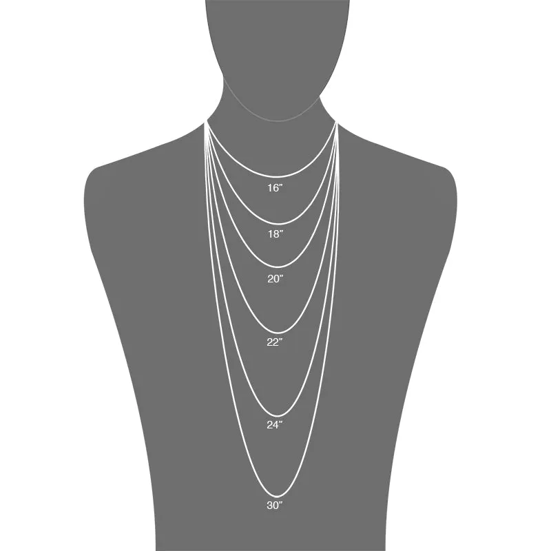 Sterling Silver 20 Inch Box Link Chain With Adjustable Slider