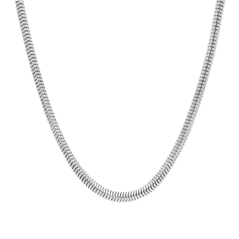Sterling Silver 20 Inch Rounded Snake Chain