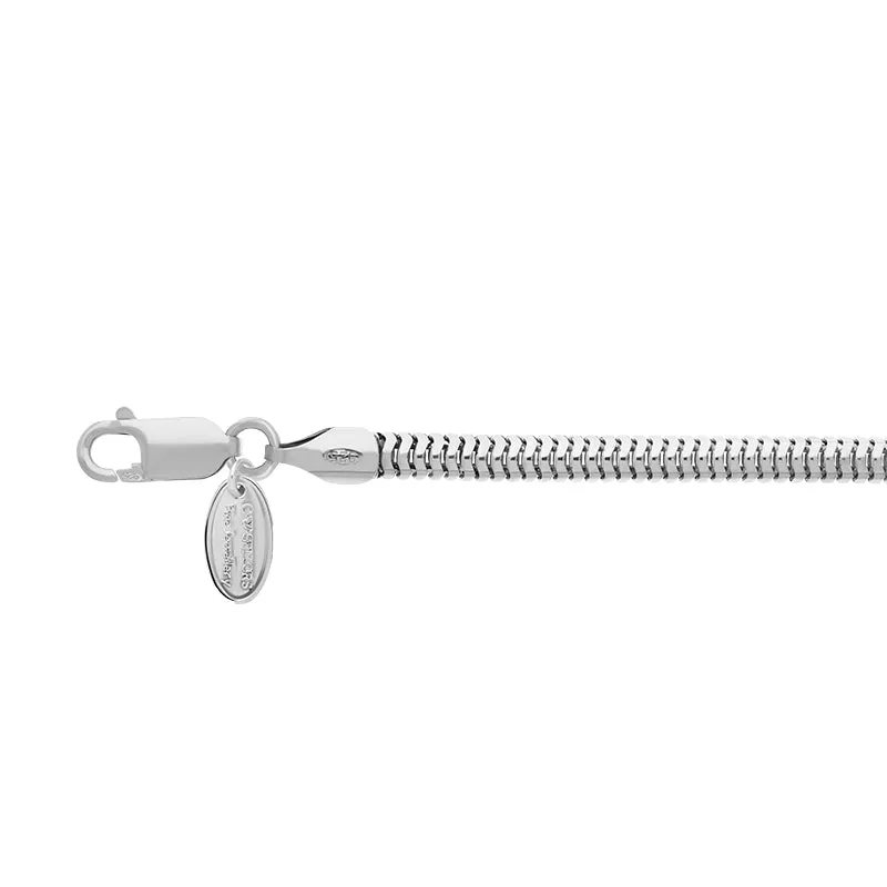 Sterling Silver 20 Inch Rounded Snake Chain