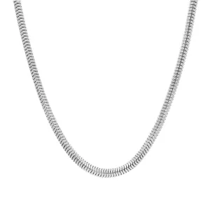 Sterling Silver 20 Inch Rounded Snake Chain