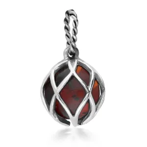 Sterling Silver Amber Emma Stothard Silver Darling 10mm Float Charm