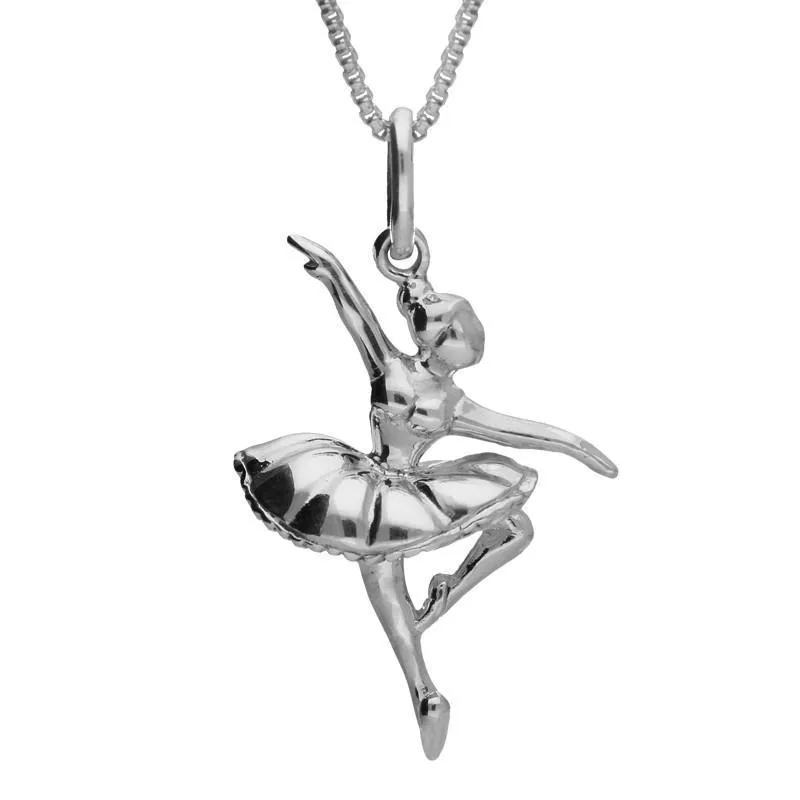 Sterling Silver Ballerina Passe Necklace