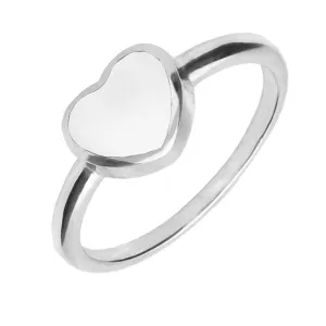Sterling Silver Bauxite Heart Ring
