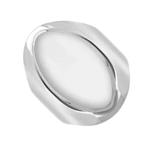 Sterling Silver Bauxite Medium Oval Ring