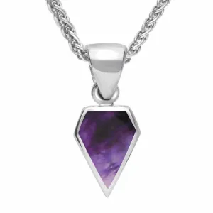 Sterling Silver Blue John Small Kite Necklace