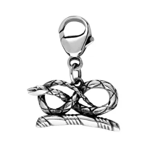 Sterling Silver Chatsworth Serpent Carabiner Clip Charm D
