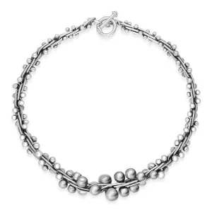 Sterling Silver Graduating Berry Necklace