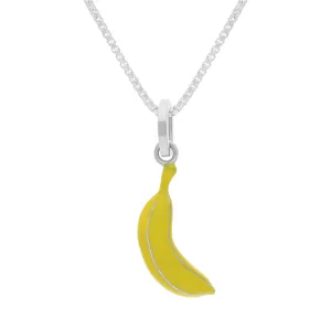 Sterling Silver House & Garden Yellow Banana Small Pendant D D