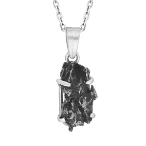 Sterling Silver Meteorite Unique Necklace D