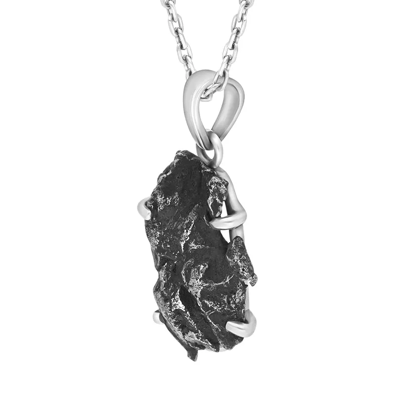 Sterling Silver Meteorite Unique Necklace D