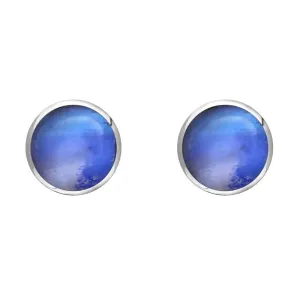 Sterling Silver Moonstone 6mm Classic Medium Round Stud Earrings