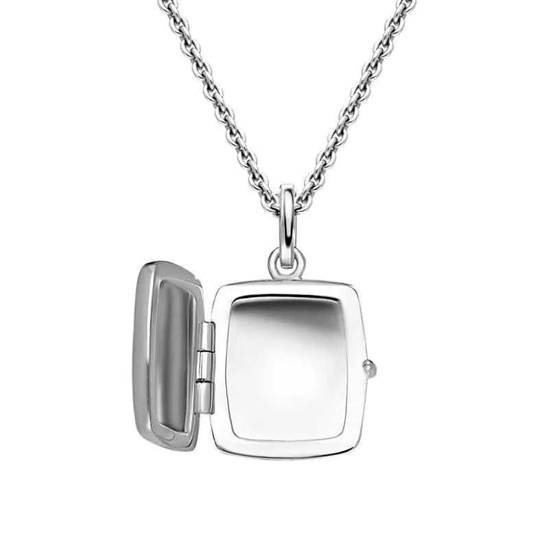 Sterling Silver Rectangle Keepsake Locket