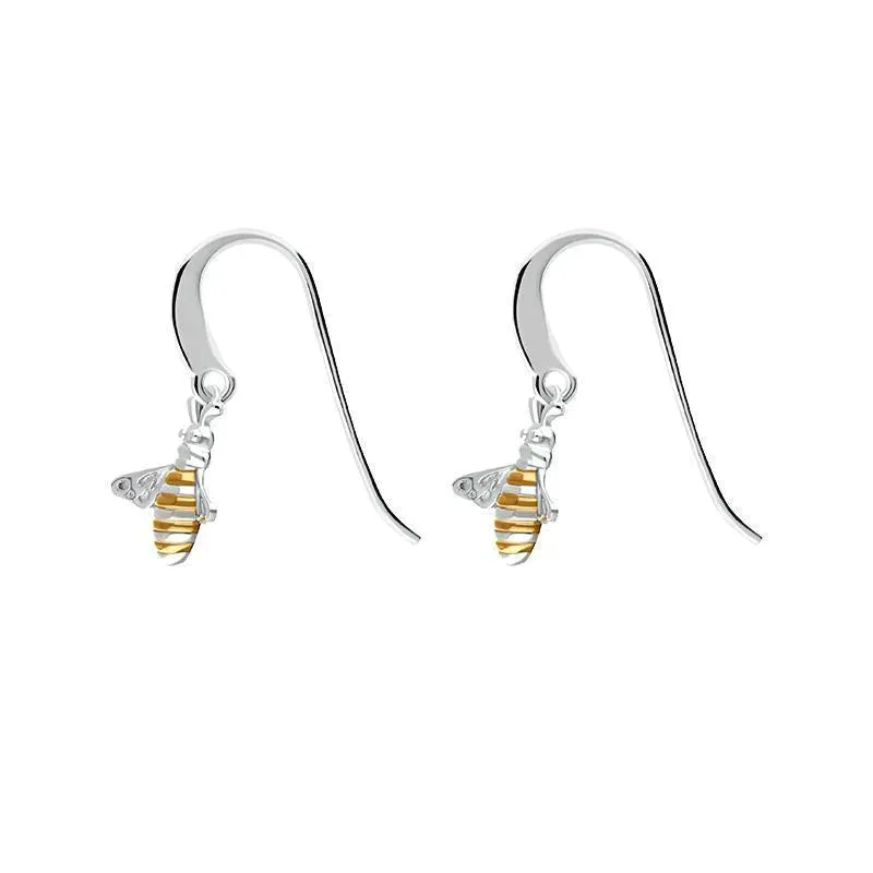 Sterling Silver Rose Gold Plated Large Bee Two Piece Set