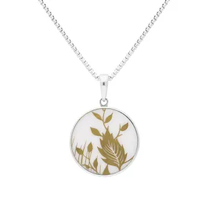 Sterling Silver Royal Crown Derby Arboretum Necklace D