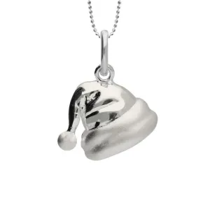 Sterling Silver Santa Hat Necklace