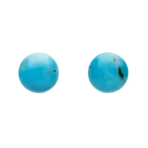 Sterling Silver Turquoise 5mm Ball Stud Earrings