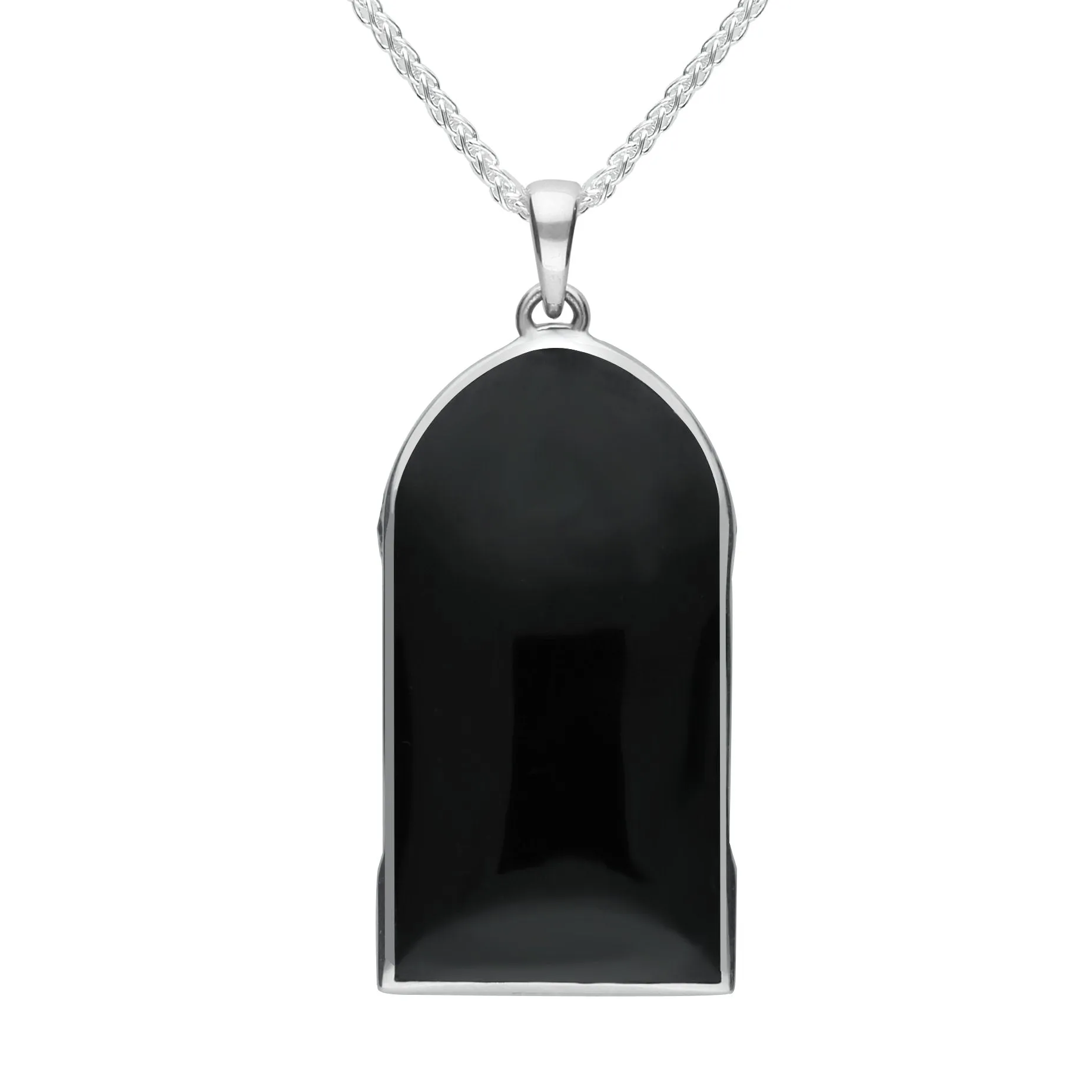 Sterling Silver Whitby Jet The Mission Gods Own Medicine Necklace