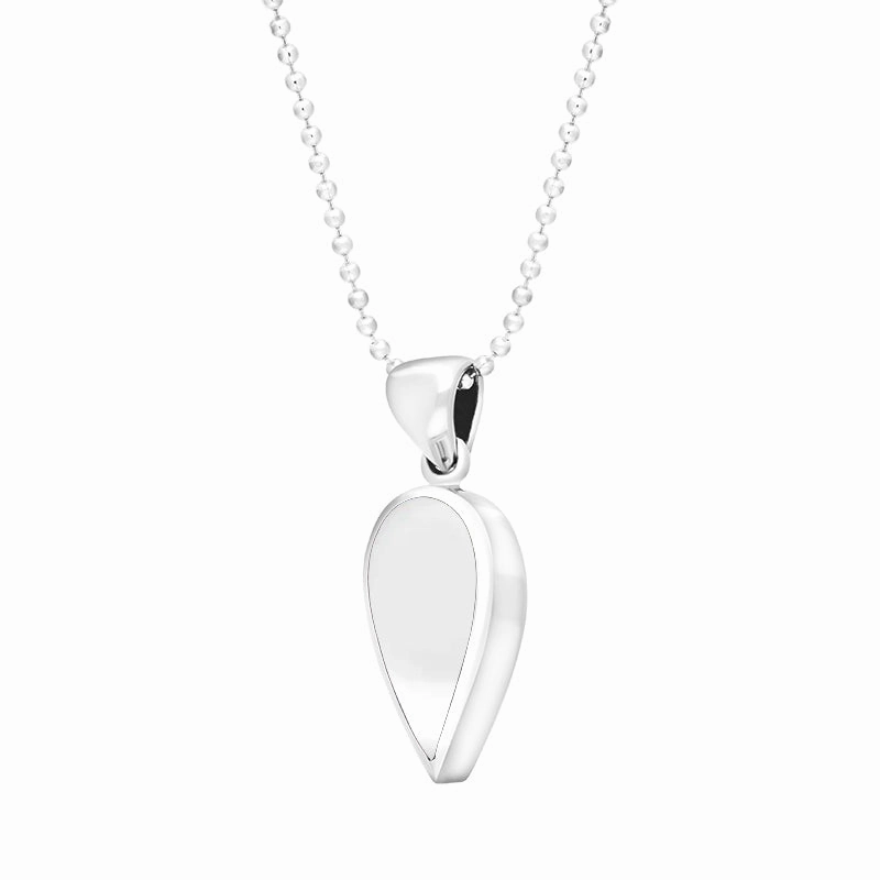 Sterling Silver Bauxite Small Upside Down Pear Necklace