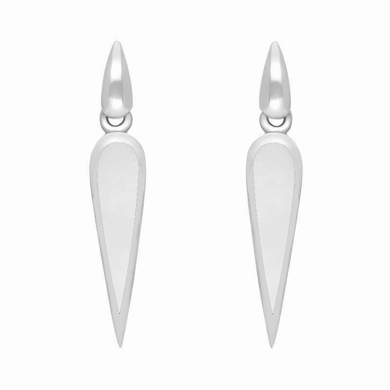 Sterling Silver Bauxite Toscana Pear Drop Earrings