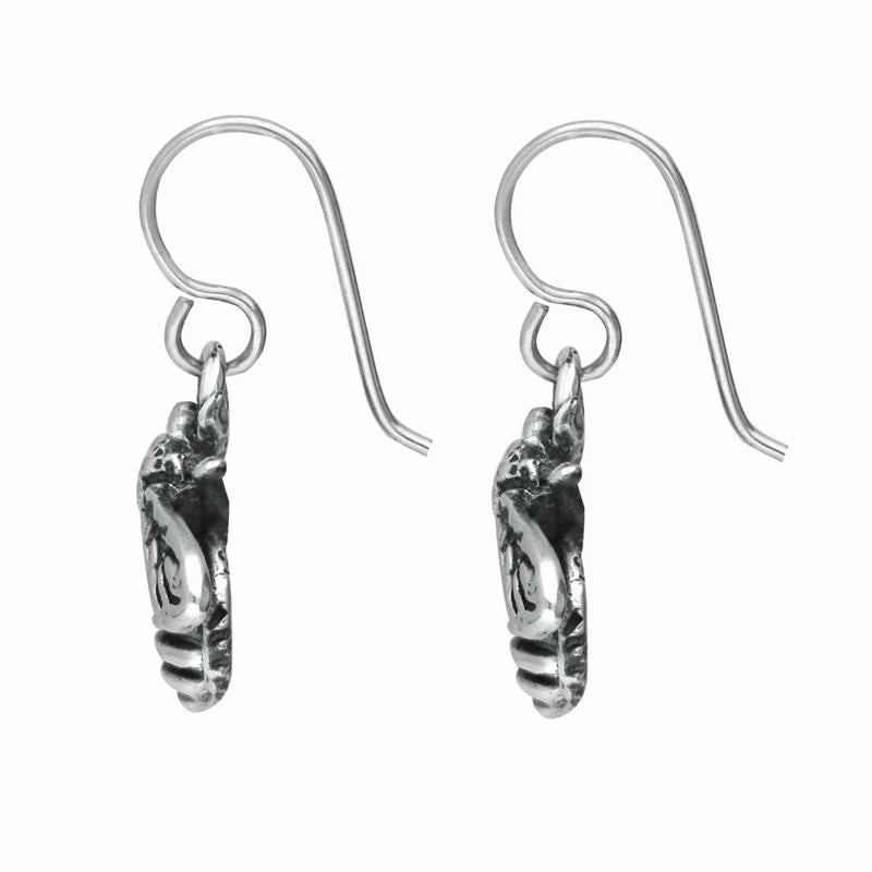 Sterling Silver Bee Hook Drop Earrings