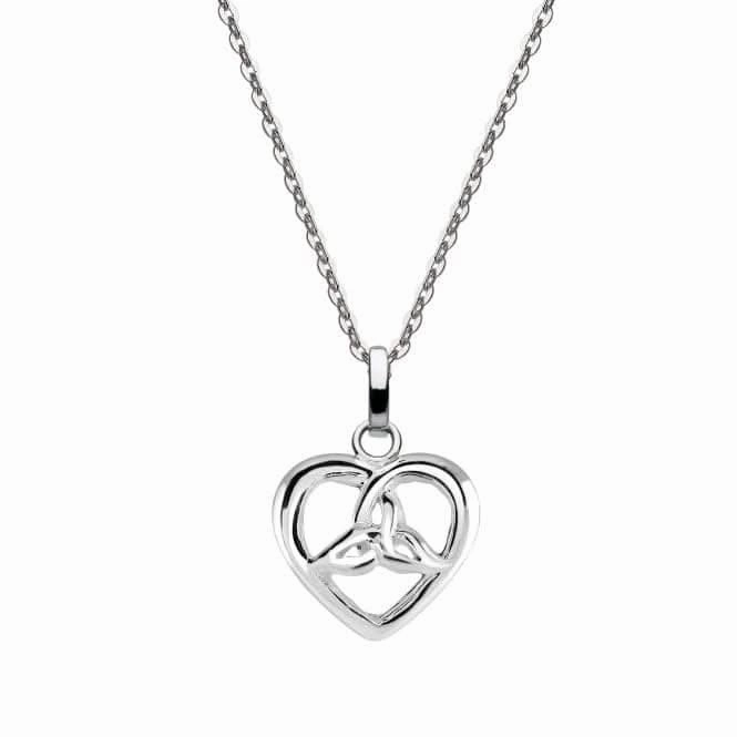 Sterling Silver Celtic Trilogen Heart Pendant 92029HP