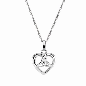 Sterling Silver Celtic Trilogen Heart Pendant 92029HP