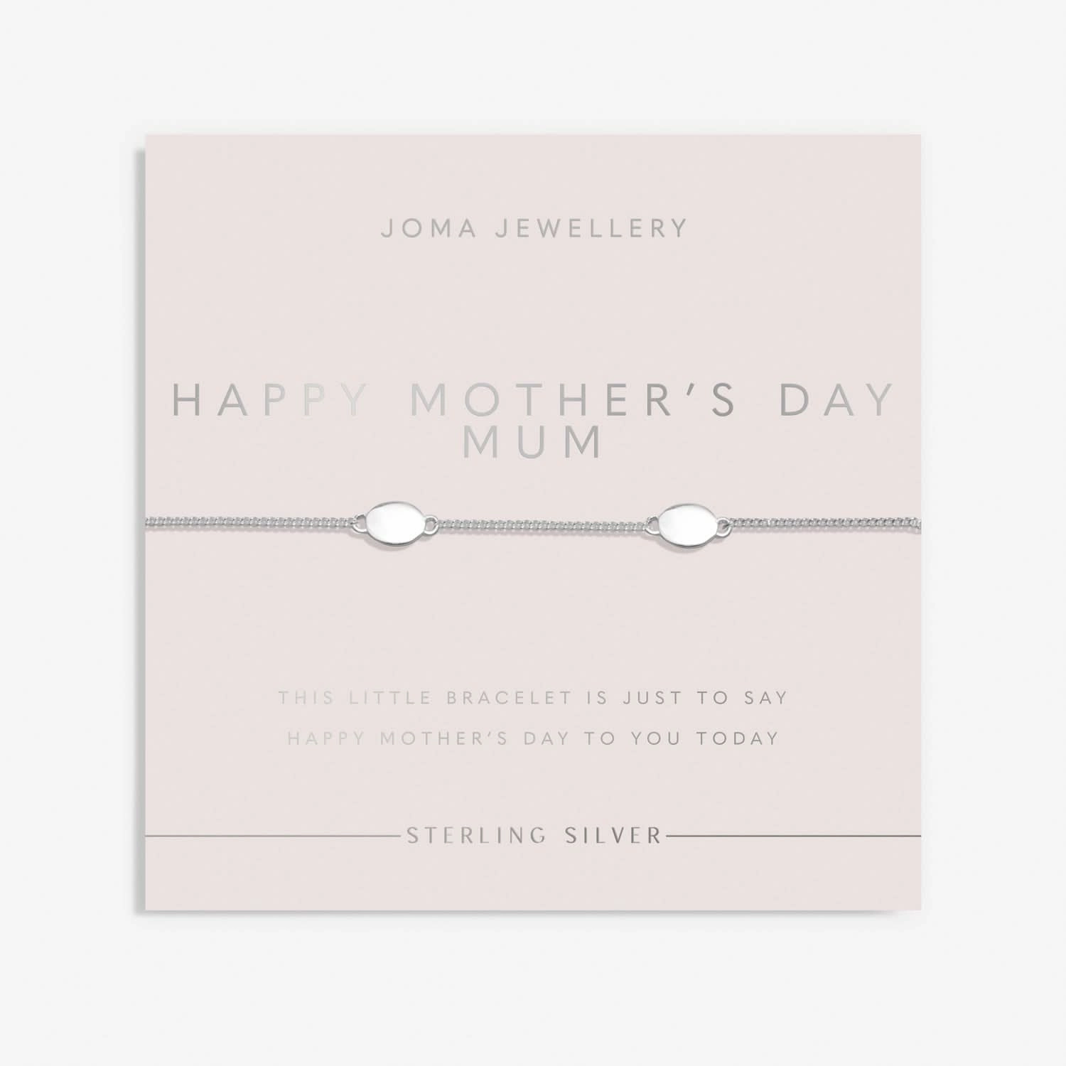 Sterling Silver Double Oval Bracelet JJS0132